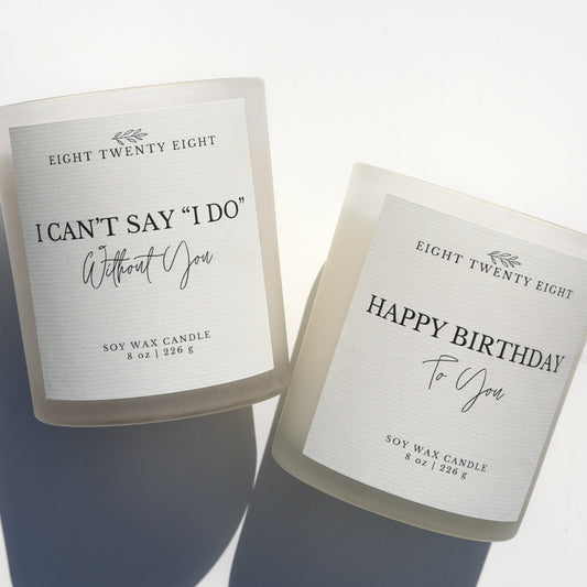 Personalized Candle